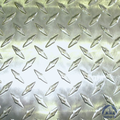 Рифлёный алюминиевый лист "Чечевица" 1,5х1500х3000 мм АМГ2НР купить в Брянске